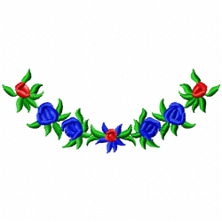 Flowers And Tree Embroidery Design 11 Flowers And Tree Embroidery Design 11